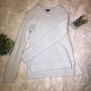 H&M white and silver sweater
